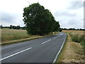 Minor road towards the A1 in SG18 9SZ
