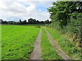 Track beside Church Farm Caravan Park in HG3 3QX