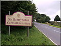 Carmarthen County boundary sign in SA34 0YP