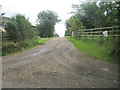 Entrance to Fir Tree Farm off Salters Lane in DL1 3LG