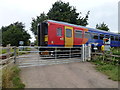 East Midlands railcar in Deeping St Nicholas in PE11 3EU