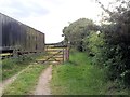 Footpath across farmland in IP20 0BT