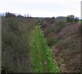 Former L&NWR trackbed in the Welland Valley in Bringhurst