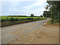 Approaching the A47 from East Winch Road in PE32 1NQ