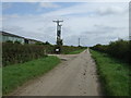 School Lane heading east past Church Farm in Springthorpe