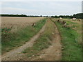 Farm track (footpath) off Bishop Norton Road in Waddingham and Spital Ward