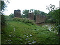 Bridge supports for the former Gloucester Hereford line in HR9 6QX