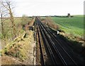 Railway line, looking SE (Dover bound). in CT3 1XQ