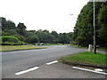 Roundabout on Brighton Road, Kingswood in KT20 6XA