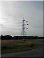Pylon near the junction of Brecks Lane and Armthorpe Lane in DN3 1QH
