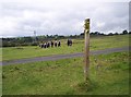 Pendle Way signpost near Wood End Farm in BB12 9DS