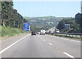 Approaching junction 45 M4 in SA6 6PY