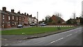 Village green and car park in Pilsley