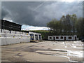 Hardstanding by main gate, Packington Landfill Site in Little Packington