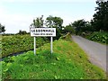 Road sign, coming in to Lessonhall in CA7 0EA