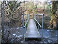 Footbridge over the River Alyn/Afon Alun in CH7 5PG