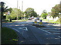 Mini roundabout on Arundel Road Fontwell in PO20 3SE