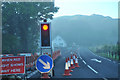 Roadworks on the A816 at Kilmore in PA34 4XT