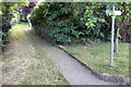 Path off the bridleway in MK16 8LN