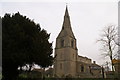 Etton Church on a dull December day in PE6 7DD