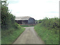 Barn on the bend of Nutbane Lane in SP11 9JB