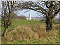 Farmland and field boundary near Stryt-cae-rhedyn in Leeswood and Pontblyddyn Community