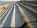 Wording on the seafront steps at Sheerness in ME12 1HH