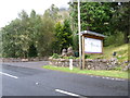 The entrance to Portnellan Highland Cottages complex in FK20 8QS