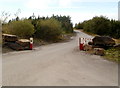 Road west into workings north of Glynneath in SA11 5UD