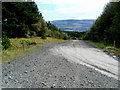 A view south along a track through high ground north of Glynneath in SA11 5UD