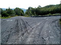 Track junction on high ground above Glynneath in SA11 5UD