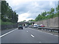 M56 about to pass under Altrincham in M22 8HH
