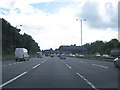 M56 approaching Hollyhedge Road overbridge in M23 2GB