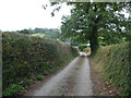 Lane near Henllan Ucha farm in SY21 9EQ