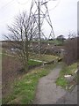 Footpath into Huddersfield Crematorium, Bradley in HD2 2JJ