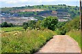 Looking down to Grange Mill Quarry in Ible