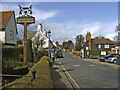 High Street, Much Hadham, Hertfordshire, looking south in SG10 6BU