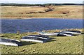 Rowing boats by Headshaw Loch in TD7 4NT