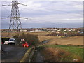 Path, Pylon and Prestonpans, from Tranent in EH32 9RT