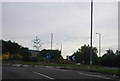 Roundabout at the entrance to Basildon Leisure Park in Basildon