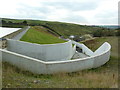 New spillway at Lower Coldwell Reservoir in BB10 3RD