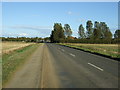 Helpston Road (B1443) heading east in PE6 7LA