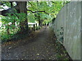Path leading to Claygate Common from Chessington in KT10 0TB