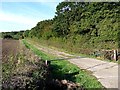 Old  road alongside North Spring Wood in LN10 5EB
