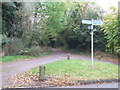 Footpath sign, Aspley Guise in MK17 8HP
