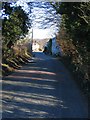 Road through Tafarn-y-Gelyn in CH7 5SQ