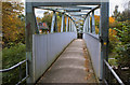 The footbridge at Runcorn East Railway Station in WA7 6SP