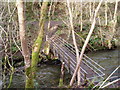 Footbridge over the Clywedog. in LL15 2DD