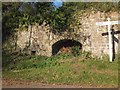 Ruined lime kiln at Knowle Cross in EX16 7HQ