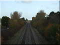 Railway towards Derby in DE24 9RF